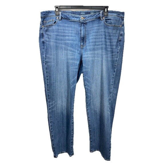 J Jill Denim Boyfriend Relaxed Fit Jeans Women's  24R Straight Leg Medium Wash - Picture 1 of 8